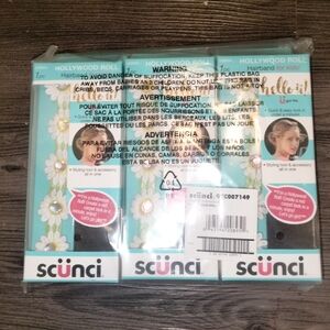 NIB Scunci Hollywood Roll Hairband Set - 3 pack